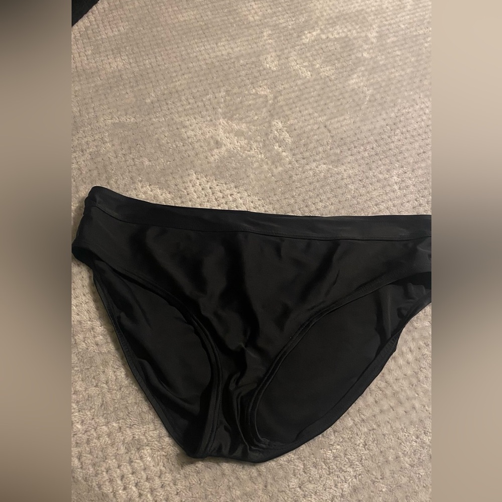 Croft & Barrow Black Bikini Bottom